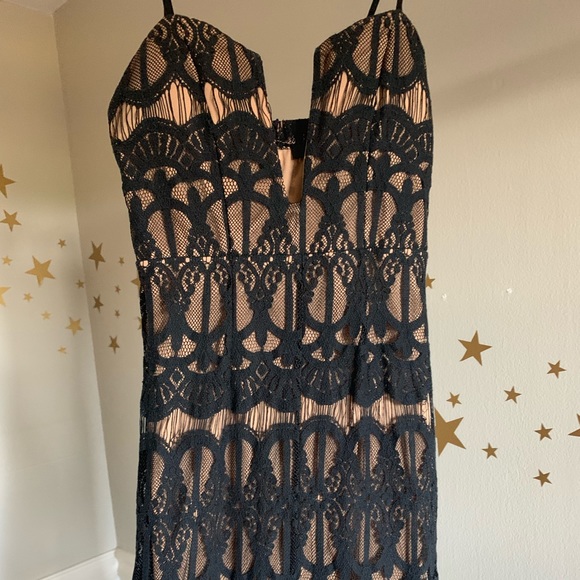 ANGL Black Lace Dress - Picture 2 of 8